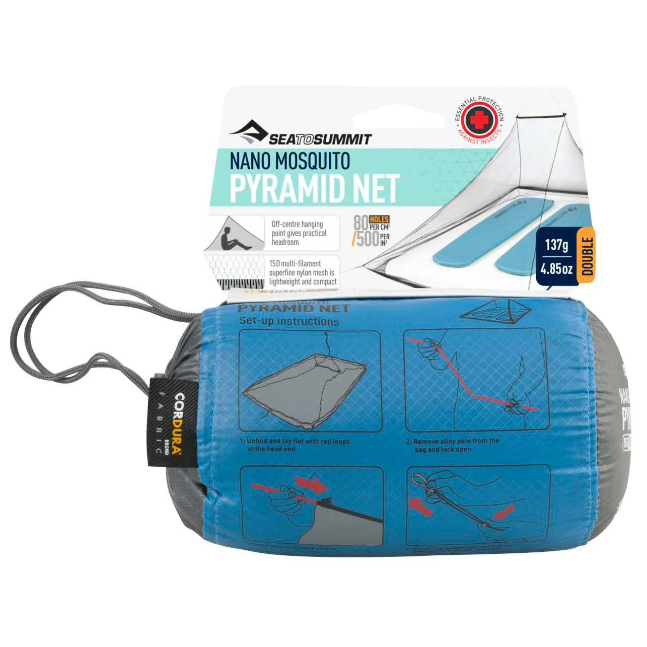 Sea To Summit Nano Mosquito Pyramid Net - Mosquito Net - Image 2